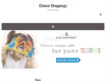 Tablet Screenshot of choiceshoppings.com